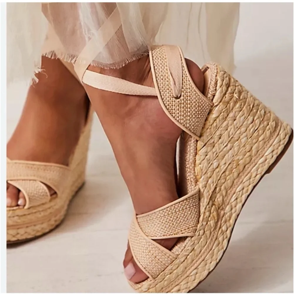 New Sam Edelman Vaughn Ankle Tie Espadrille Size 10M